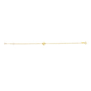 14K Gold Clover Bracelet