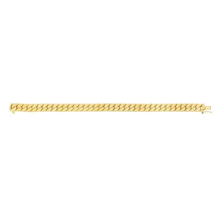 14K Gold Maschio Modern Curb Necklace For Men