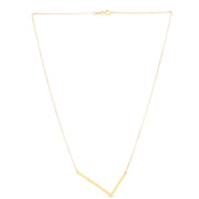 14K Gold Large Initial L Necklace