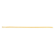 14K Gold 3.1mm Diamond Cut Round Franco Chain