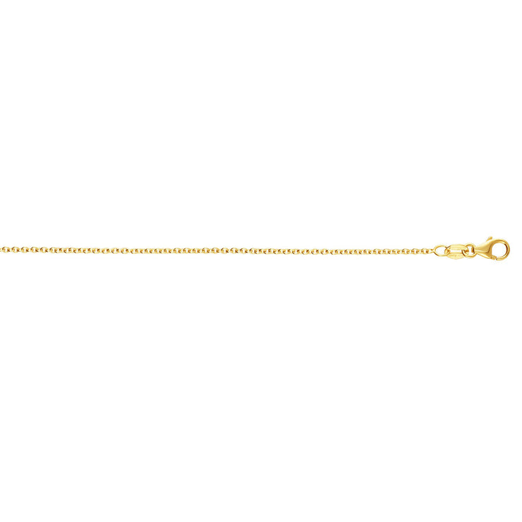 14K 2.4mm Round Cable Chain