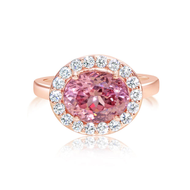18K Yellow Gold Yellow Montana Sapphire/ Diamond Ring