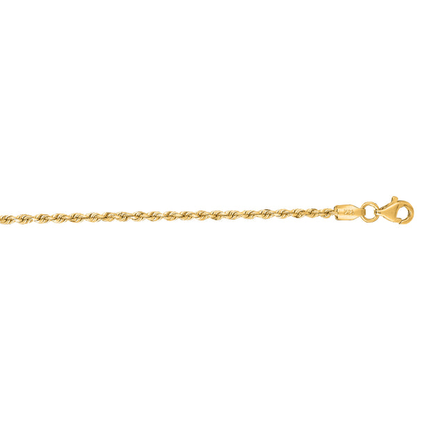 14K Gold 22"" 1.8mm Royal Rope Chain