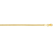 14K Gold 2.1mm Round Wheat Chain