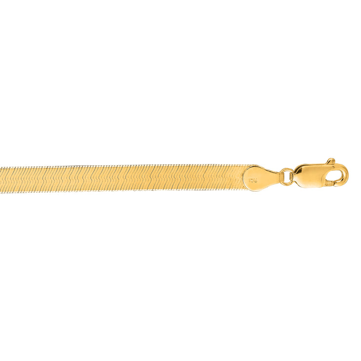 14K Gold 20"" 5mm Imperial Herringbone Chain