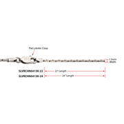 1.5mm 925 Italy Silver Black Rhodium Plated Brushed Satin Finish Boston Chain Necklace