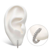 Stainless Steel Plain Huggie Earrings