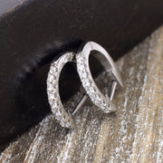 Stainless Steel Plain Huggie Earrings
