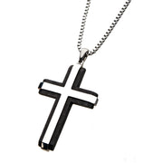 Double-Layer Cross Pendant with Chain