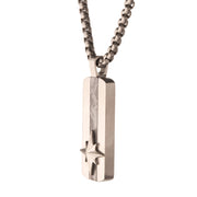 Supernova - Meteorite Inlay Dog Tag Pendant