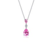 2.29 CTW Fancy Lab-Grown Sapphire Necklace