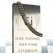 8mm Titanium Flat Clasp Miami Cuban Bracelet