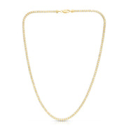 14K 3.14mm Fancy Ice Chain
