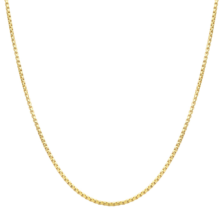 3mm 18Kt Gold IP Titanium Box Chain Necklace