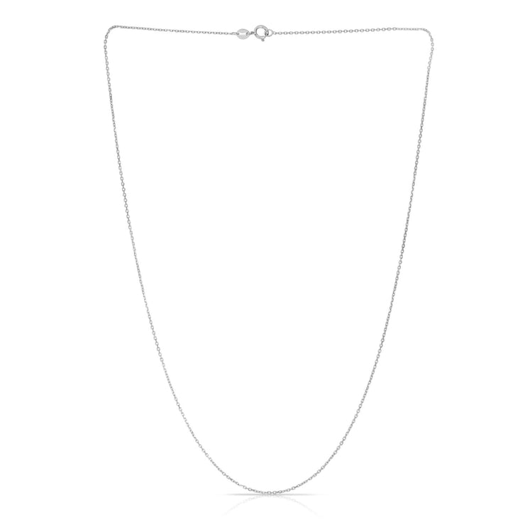 14K Gold 1.1mm Diamond Cut Cable Chain