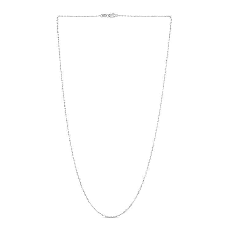 14K Gold 0.9mm Diamond Cut Bead Chain