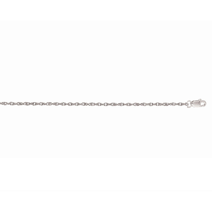 14K Gold .85mm Machine Rope Chain (Carded)