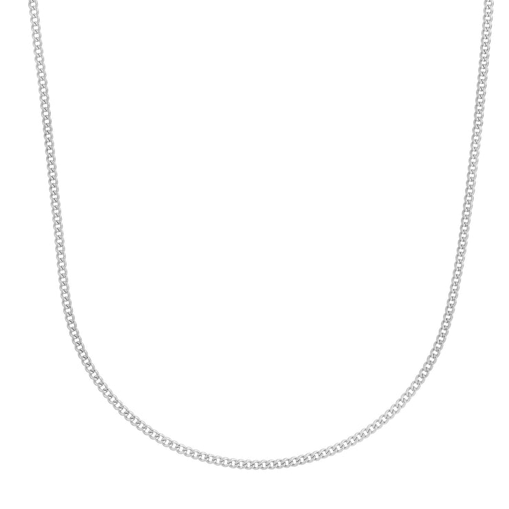 14K Gold 2.2mm Light Gourmette Chain
