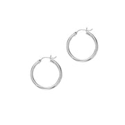 14K Gold 3x20mm Hoops