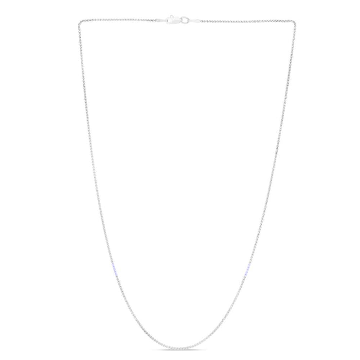 14K Gold 1.2mm Round Wheat Chain