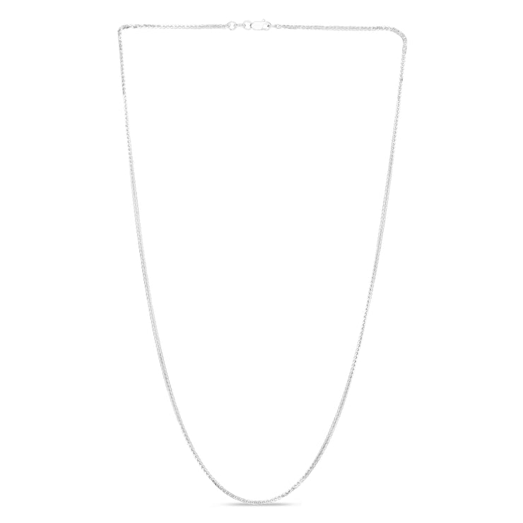 14K Gold 1.8 mm Square Wheat Chain