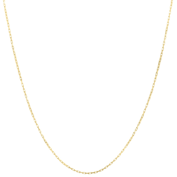 10K Gold 1.3mm French Cable Chain