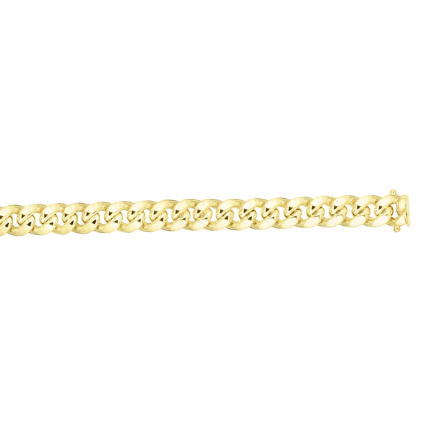 10K Gold 24"" 6.6mm Semi-Solid Classic Miami Cuban