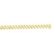 10K Gold 6.6mm Semi-Solid Classic Miami Cuban