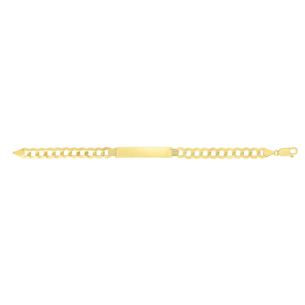 10K Gold 8.3mm Curb ID Bracelet