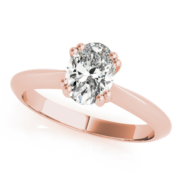 DOUBLE PRONG OVAL ENGAGEMENT RING