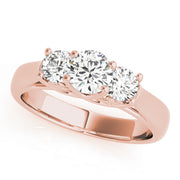 ENGAGEMENT RINGS 3 STONE ROUND