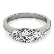 ENGAGEMENT RINGS 3 STONE ROUND