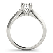 DOUBLE PRONG OVAL ENGAGEMENT RING