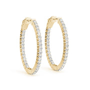 1 INCH 2 PRONG OVAL HOOP Complete per 1/2 pair.