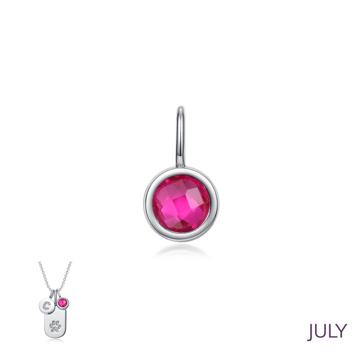 July Birthstone Love Pendant