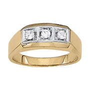 GENTS RING 3 STONE