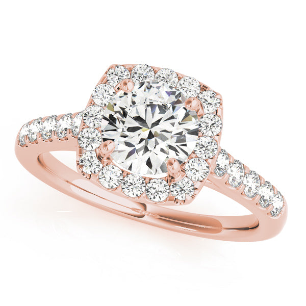 CUSHION HALO ENGAGEMENT RING