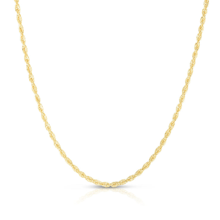 14K Gold 2.5mm Lite Rope Chain