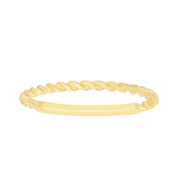 14K Gold Twisted Ring