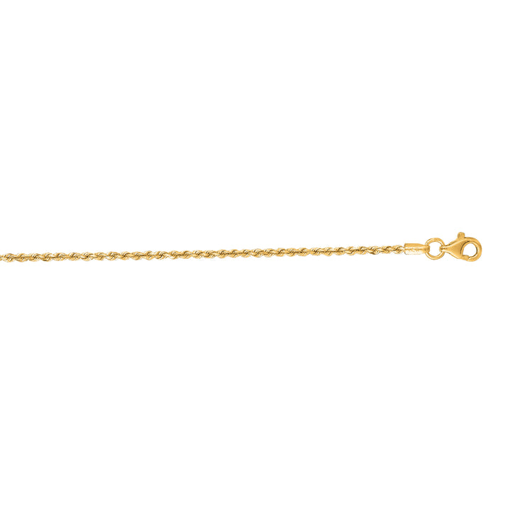 14K Gold 1.5mm Royal Rope Chain