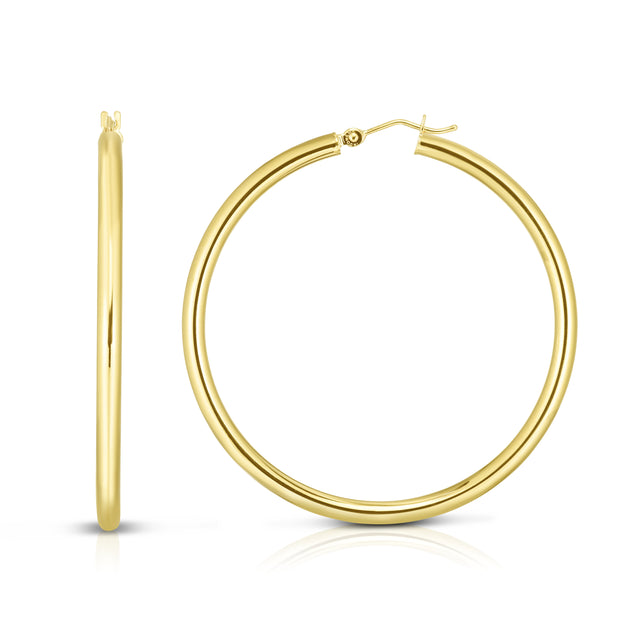 14K Gold 3mm Hoop Earring
