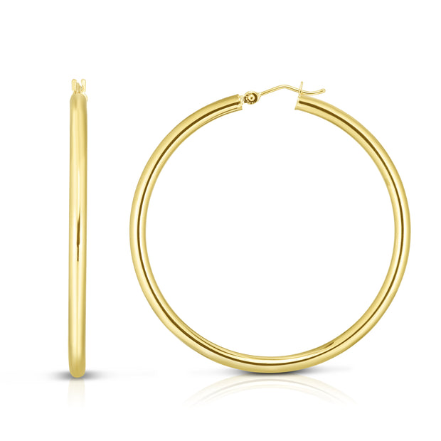 14K Gold 3mm Hoop Earring