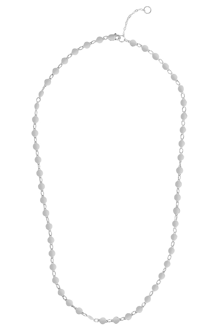 14K Gold Round Mirror Chain